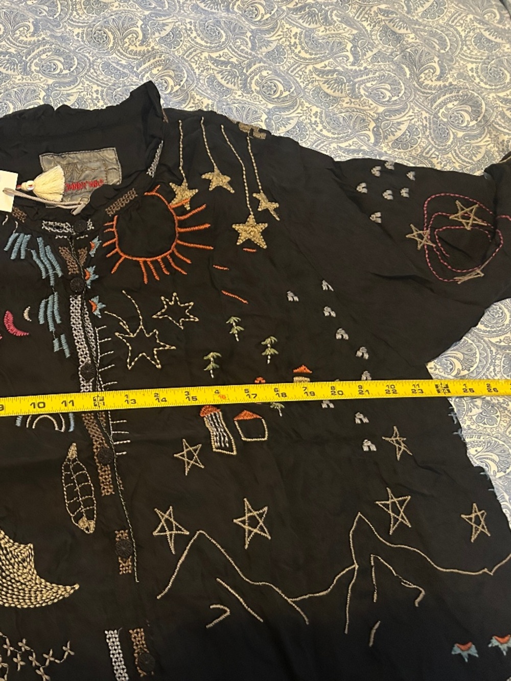 JOHNNY WAS STUNNING Embroidered top NWT - Rare Find Sz L - Picture 8 of 15